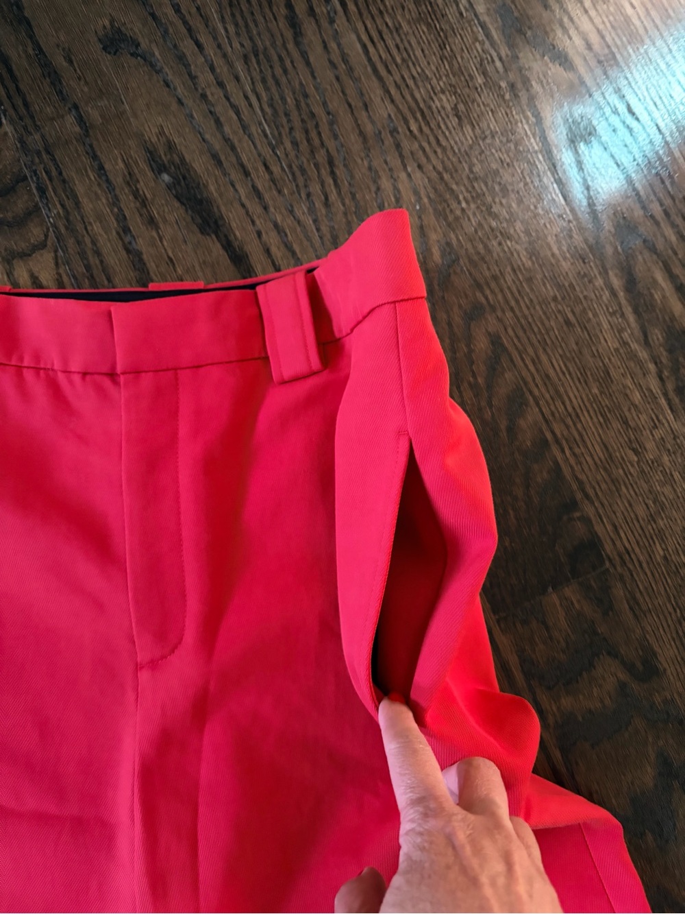 A.L.C. Red Cropped  Pants Sz. 10 - Picture 5 of 12